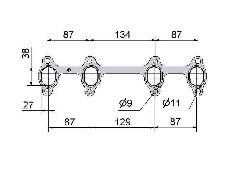 № 2505183 Комплект прокладок турбіни VW 1.9D, Scoda 1.9D, Seat 1.9D