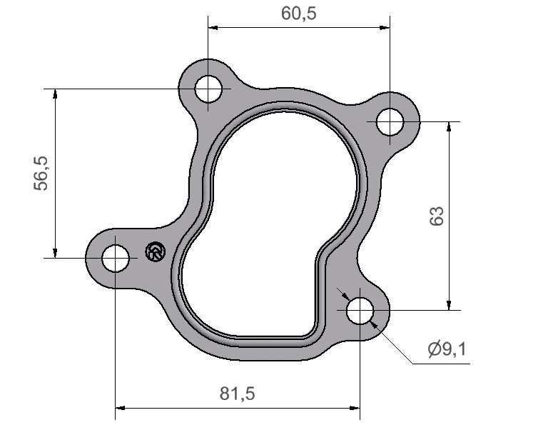 № 2505266 Комплект прокладок турбіни Ford 1.4D, Peugeot 1.4D, Citroen 1.4D, Mazda 1.4D
