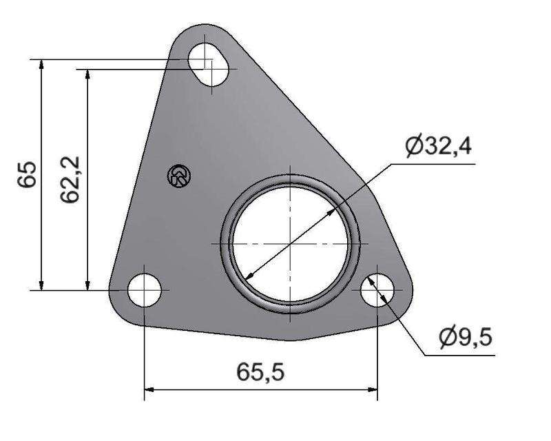 № 2505525 Комплект прокладок турбіни Renault 1.5D