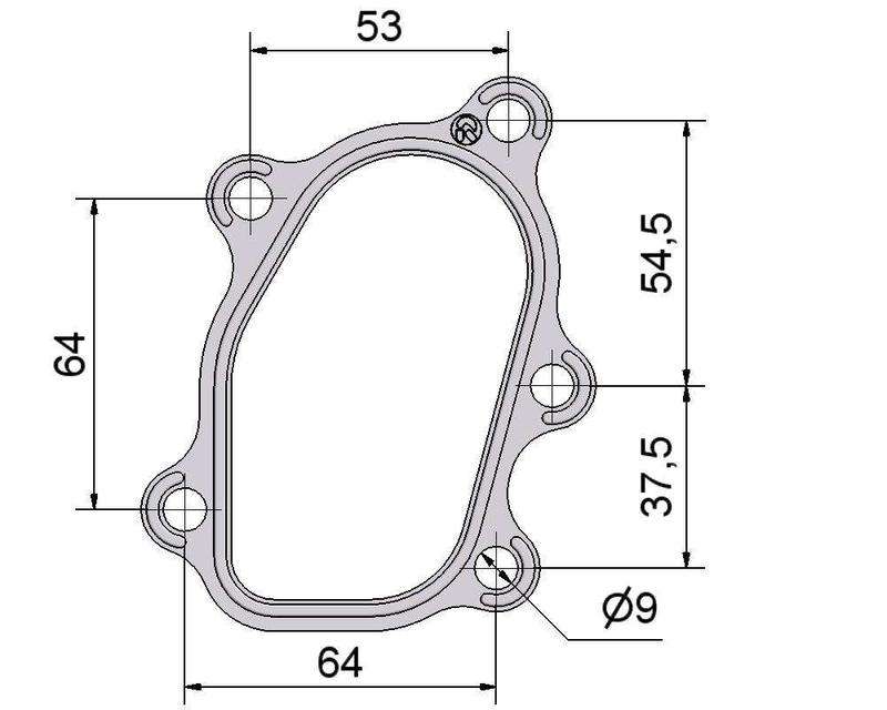 № 2505002 Комплект прокладок турбіни Nissan 200SX