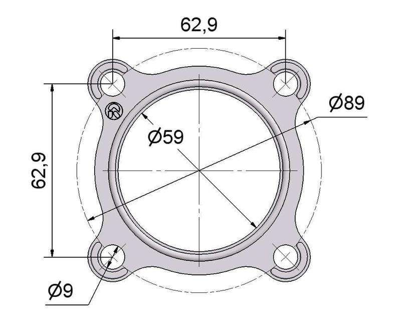№2505047 Комплект прокладок турбіни Peugeot 2.5TD