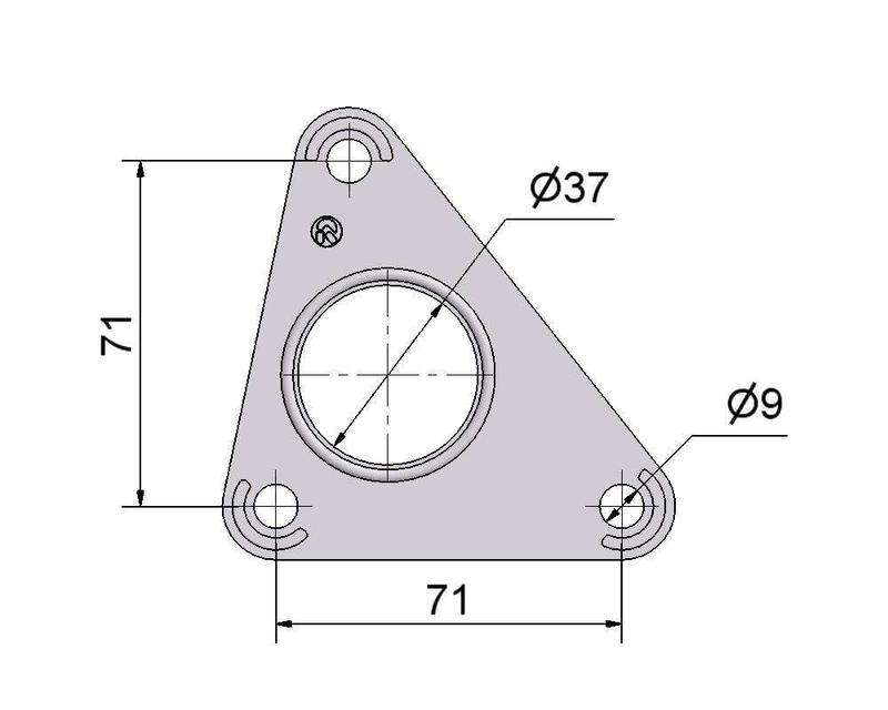 №2505227 Прокладки турбіни 1.9 dCi Renault Nissan Volvo Mitsubishi