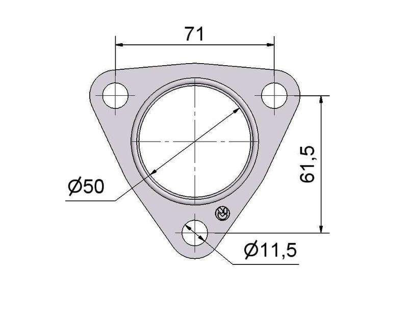 № 2505369 Комплект прокладок турбіни Mitsubishi 2.5D