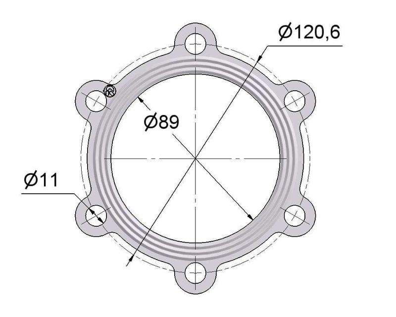 № 2505390 Комплект прокладок турбіни MAN 12.0D, 10.5D